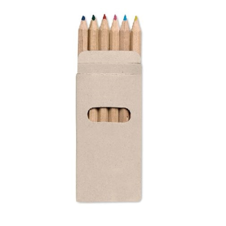 6 Crayons de couleur ABIGAIL