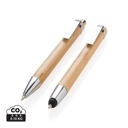 Set stylos en bambou