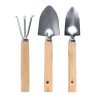 Set de 3 outils de jardin en bois