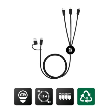EKO - CABLE 5 EN 1 CHARGE ECO ULTRA - RAPIDE CERTIFIÉ EKO - CABLE 5 EN 1 CHARGE ECO ULTRA - RAPIDE CERTIFIÉ
