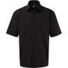 CHEMISE HOMME POPELINE PUR COTON MANCHES COURTES