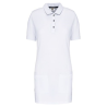 Polo long manches courtes femme