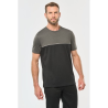 T-shirt bicolore écoresponsable manches courtes unisexe