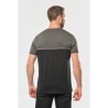 T-shirt bicolore écoresponsable manches courtes unisexe