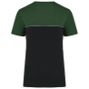 T-shirt bicolore écoresponsable manches courtes unisexe