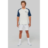 T-shirt de padel bicolore à manches raglan homme