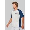 T-shirt de padel bicolore à manches raglan homme
