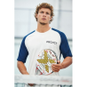 T-shirt de padel bicolore à manches raglan homme