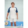 T-shirt de padel bicolore à manches raglan homme