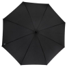 Parapluie Fontana de 23" à ouverture automatique avec aspect carbone et poignée courbe