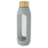 Bouteille Tidan de 600 ml en verre borosilicate avec grip en silicone