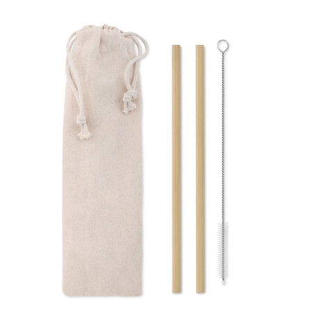 Paille bambou avec brosse NATURAL STRAW Paille bambou avec brosse NATURAL STRAW