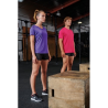 T-shirt de sport manches courtes col v femme