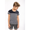 T-shirt marin col rond Bio enfant