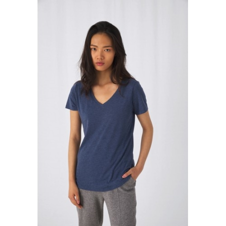 T-shirt Triblend col V Femme T-shirt Triblend col V Femme