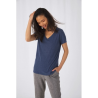 T-shirt Triblend col V Femme