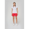 T-shirt de sport bi-matière manches courtes femme