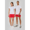 T-shirt de sport bi-matière manches courtes femme