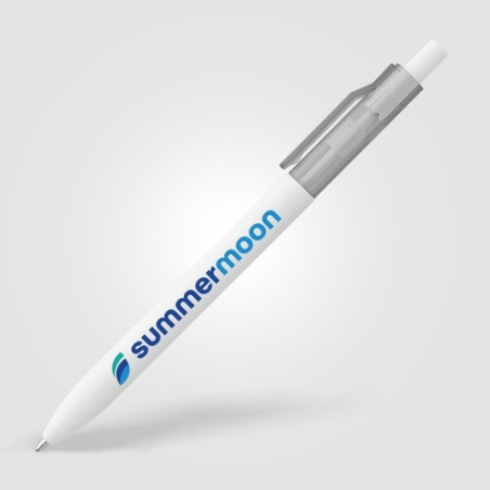 Stylo Nimbus à clip translucide RPET Stylo Nimbus à clip translucide RPET
