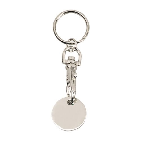 PORTE-CLES JETON METAL LISSE PORTE-CLES JETON METAL LISSE