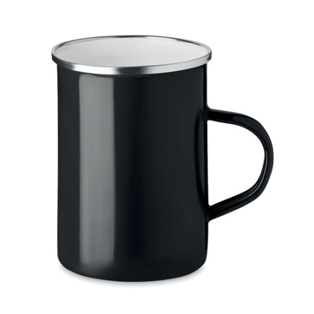 Tasse en métal couche d'émail SILVER Tasse en métal couche d'émail SILVER