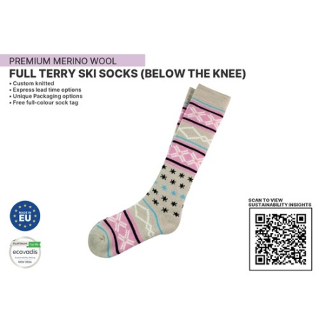 Chaussette de ski en éponge (sous le genou)