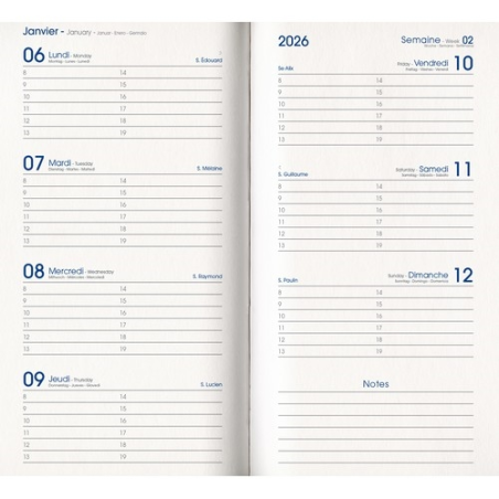 AGENDA POCHE VIVEL VIOLET