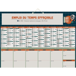 EMPLOI DU TEMPS EFFACABLE