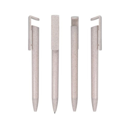 STYLO À BILLE EN PAILLE ET ABS