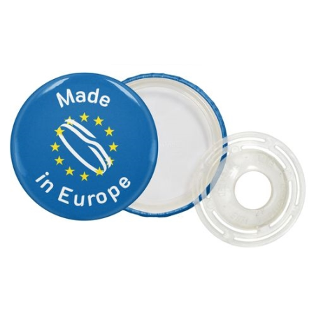 BADGE BOUTON EN PLA - MADE IN EUROPE