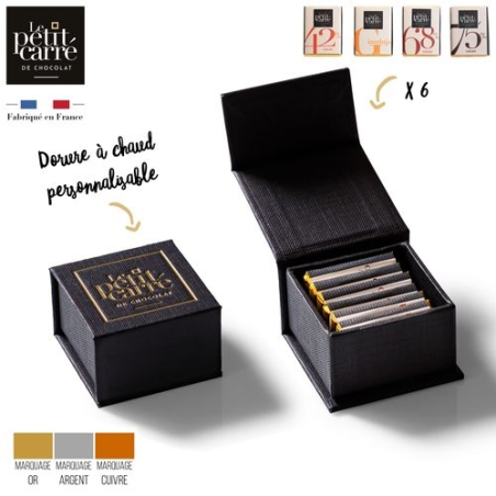 Ecrin Personnalisé 6 carrés de chocolat
