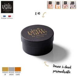 Coffret Harmonie personnalisé 40 carrés de chocolat