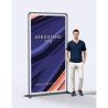 Stand Noir HD 85 x 200 cm