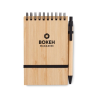 SONORABAM Set de bloc-notes A6 en bambou
