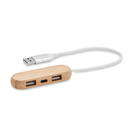 VINA C Hub USB 3 ports  câble 2 en 1