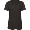 T-shirt Triblend col V Femme