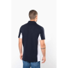 Polo piqué manches courtes bicolore homme