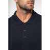 Polo piqué manches longues homme