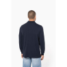 Polo piqué manches longues homme
