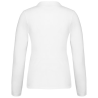 Polo piqué manches longues femme