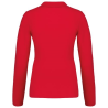 Polo piqué manches longues femme