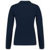 Polo piqué manches longues femme