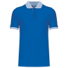 Polo piqué bicolore homme