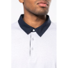 Polo jersey bicolore homme