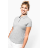 Polo jersey manches courtes femme
