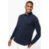 Polo jersey manches longues homme