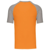 Baseball   T-shirt bicolore manches courtes