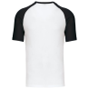 Baseball   T-shirt bicolore manches courtes