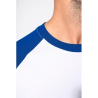 Baseball   T-shirt bicolore manches courtes