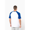 Baseball   T-shirt bicolore manches courtes